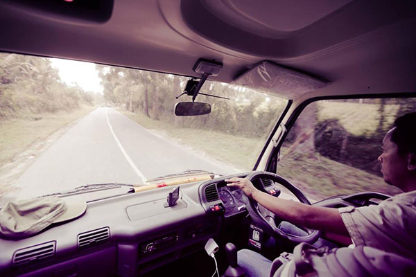 Medan driver large van